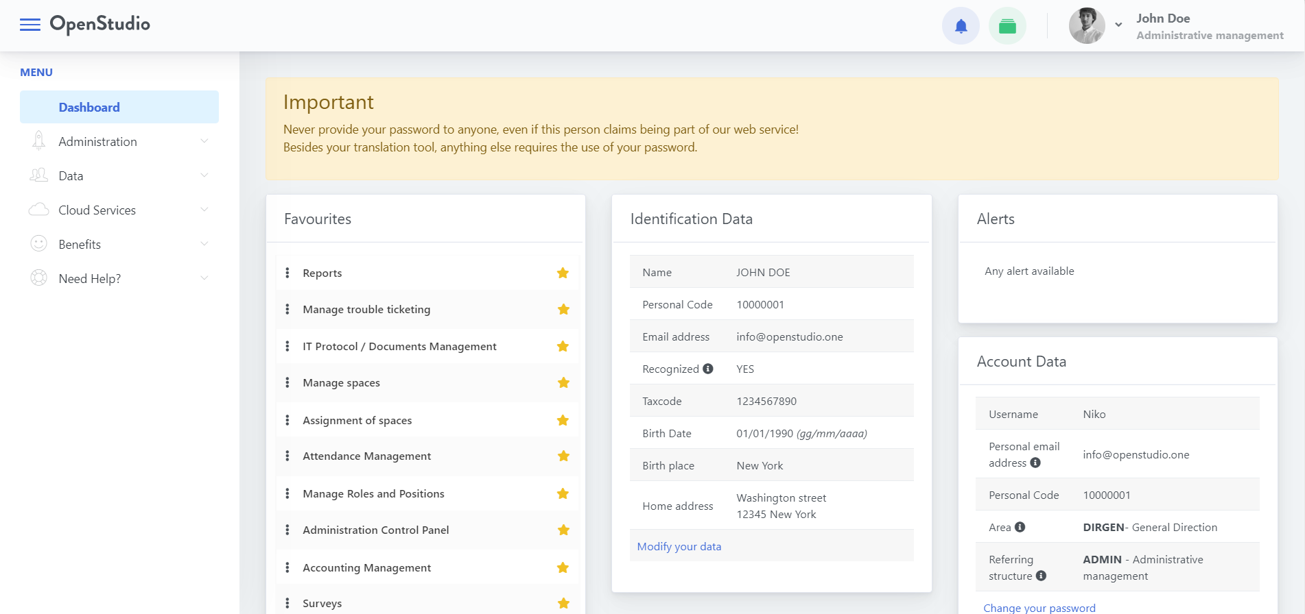 OpenStudio business management software gallery image