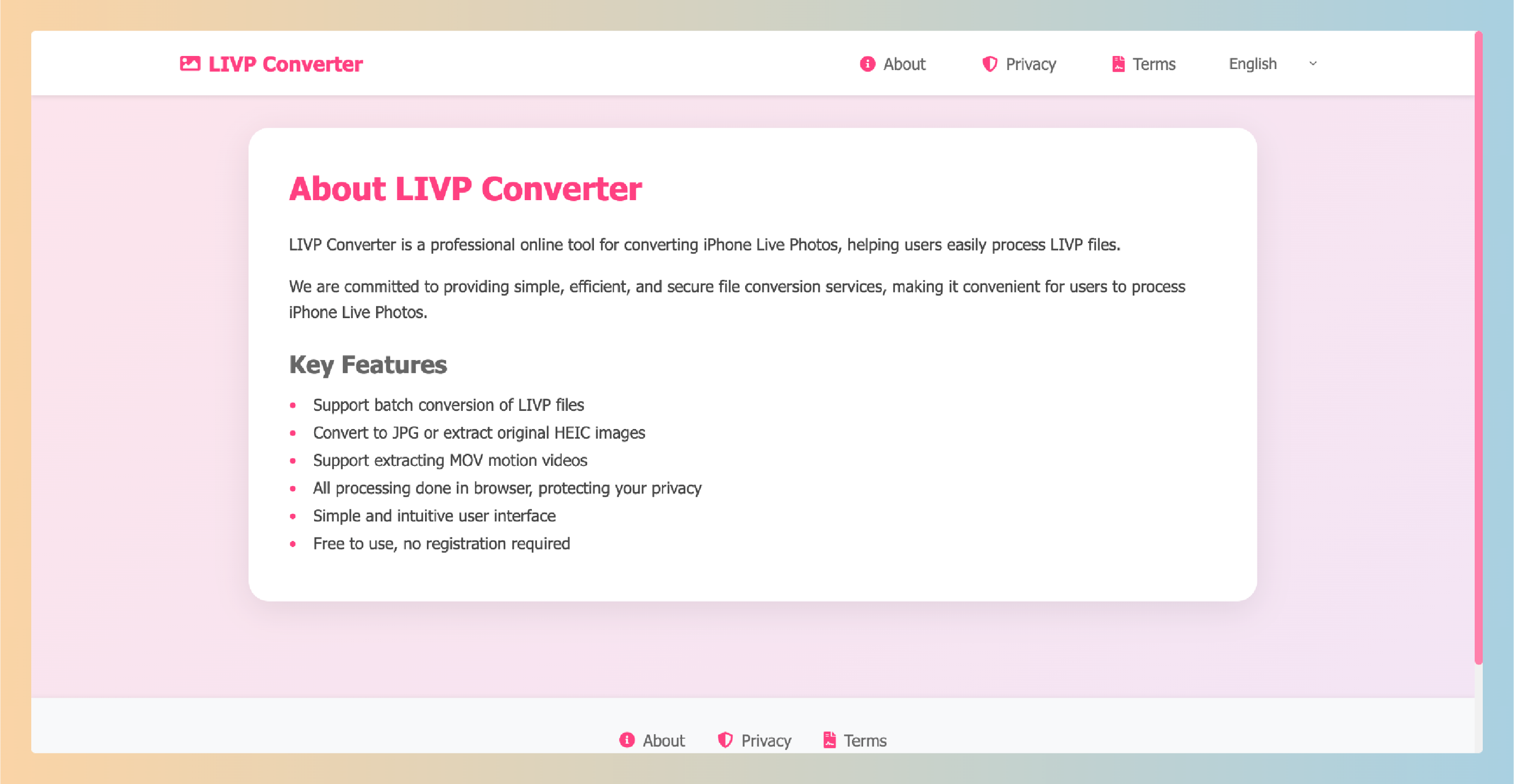 LIVP Converter -livp zu JPG - LIVP an JPG - Online -Stapel -Batch -iPhone Live -Fotos konvertieren Medien 4