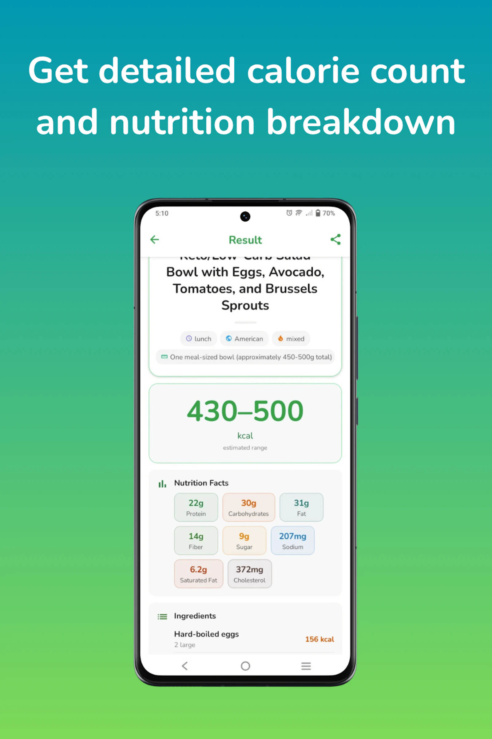 Calorie Identifier AI Scanner screenshot 2