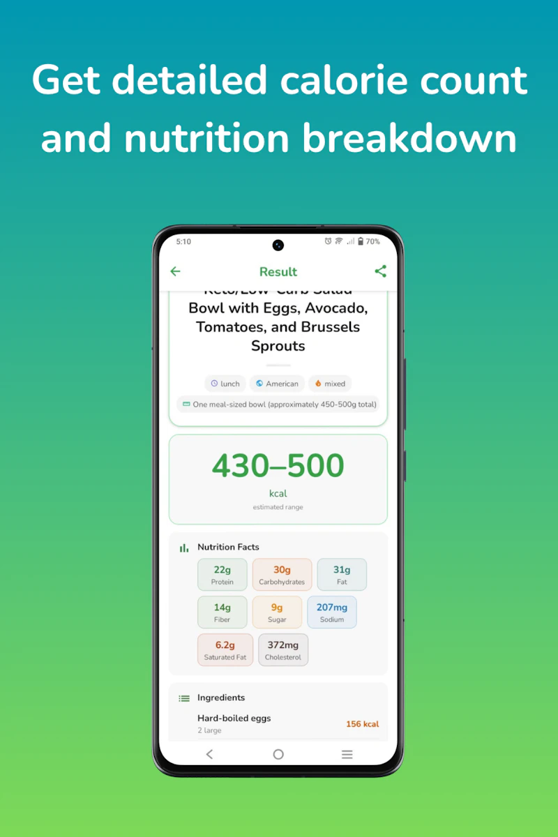Calorie Identifier AI Scanner screenshot 2