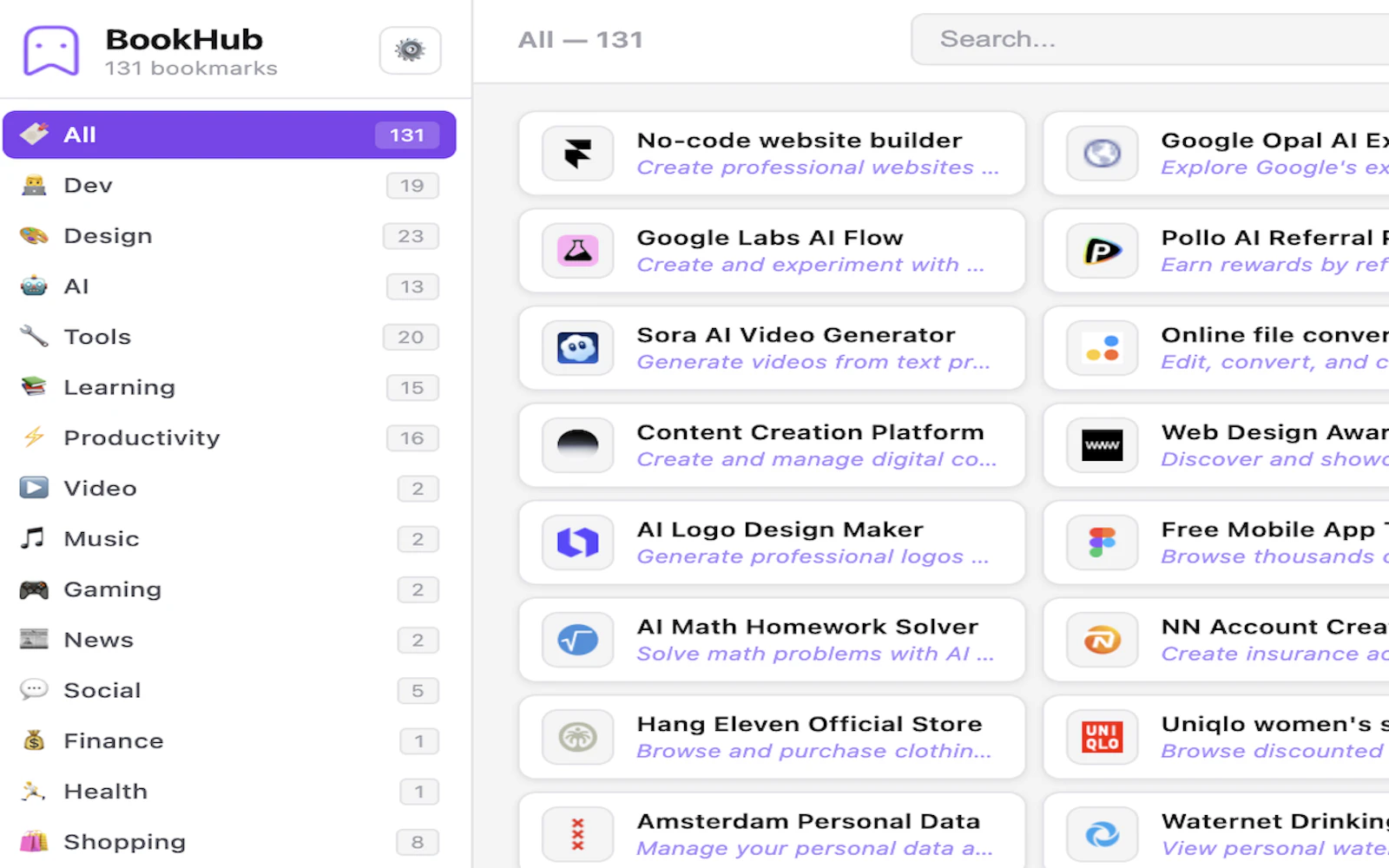 BookHub - AI Powered Bookmark Manager screenshot 6
