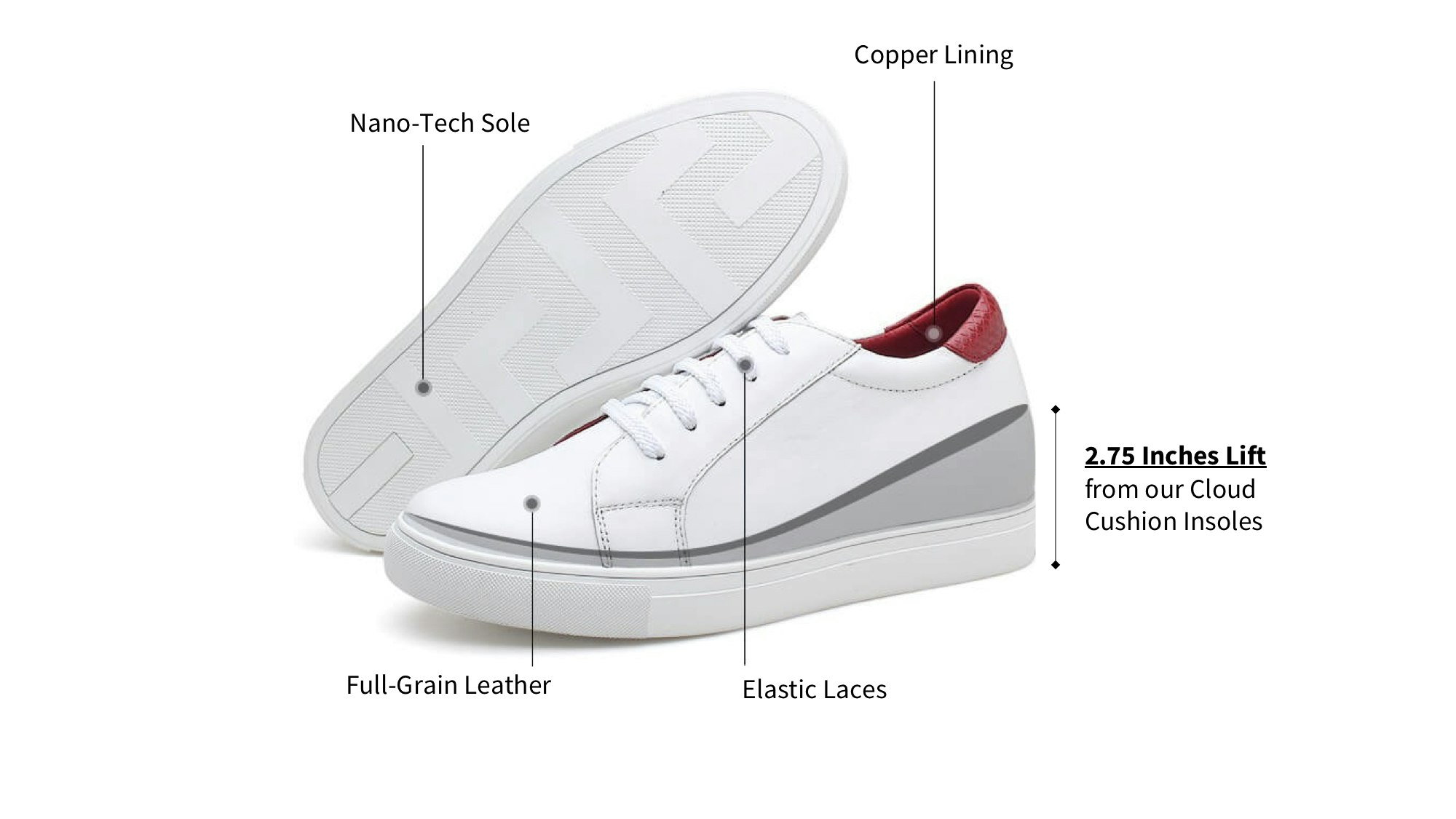 Spires Sneakers - Get taller. Stand Out. gallery image