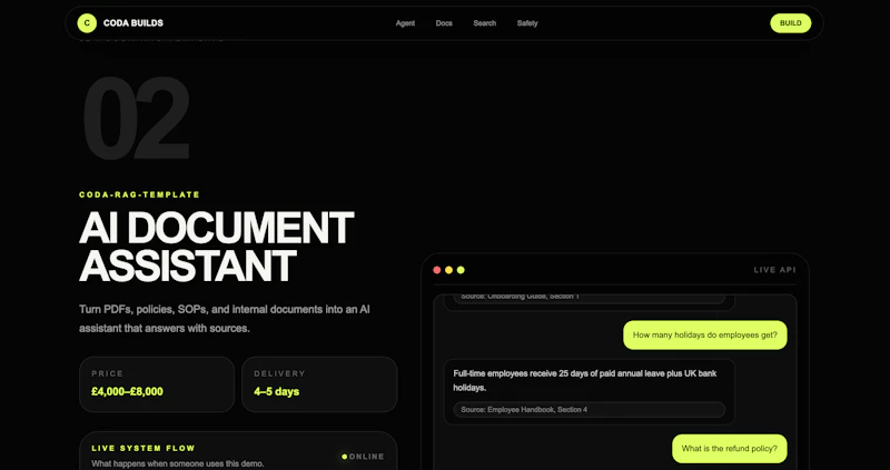 Coda Builds screenshot 3