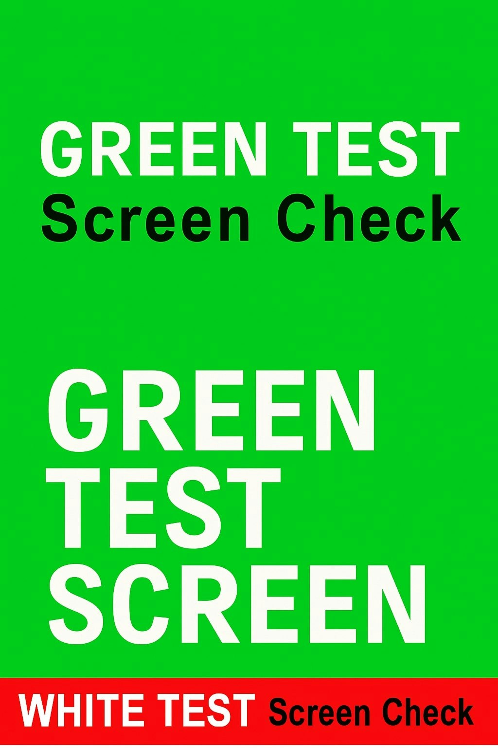 White Test Screen Check gallery image