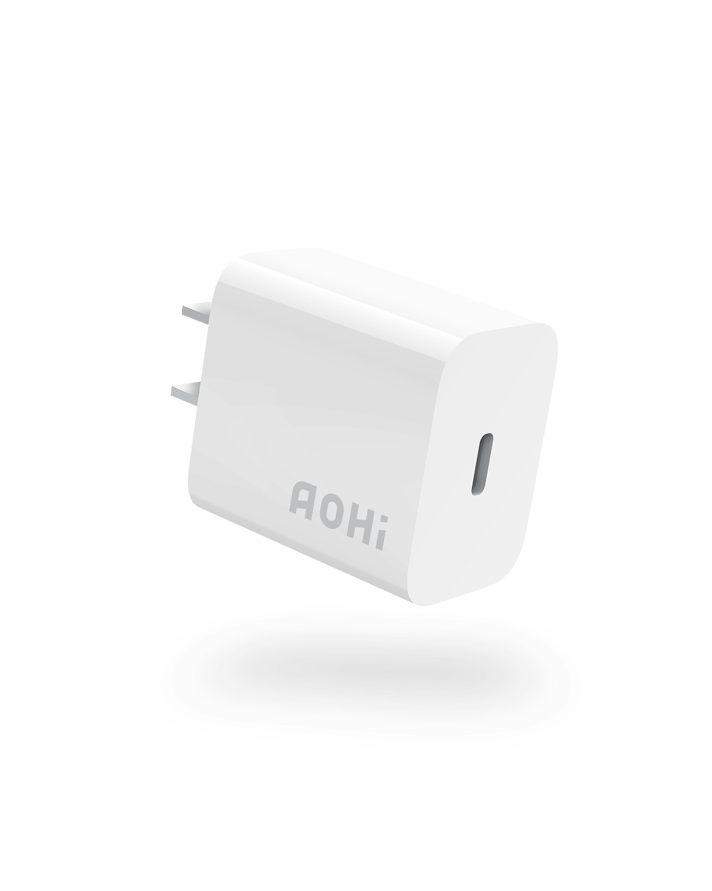 Media AOHI 20W USB C Sạc tường nhanh - Tốc độ sạc 4 lần so với Bộ sạc iPhone 5W tiêu chuẩn 1