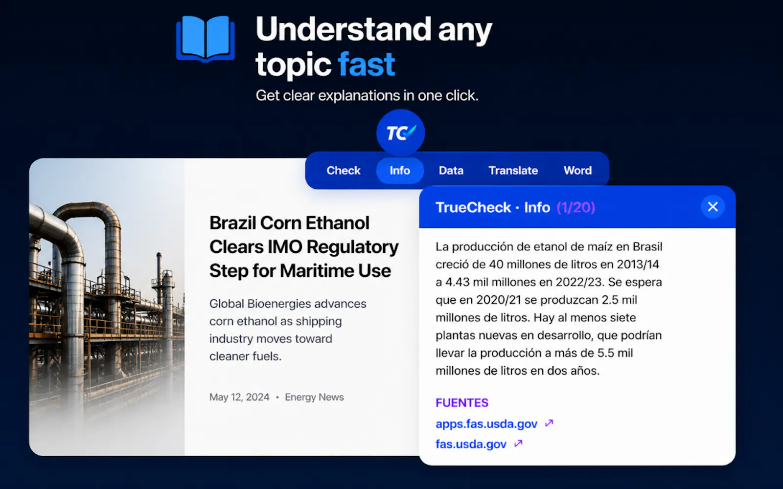 TrueCheck screenshot 2