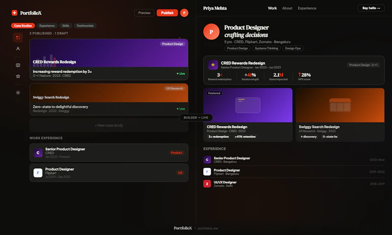 PortfolioX  screenshot 3