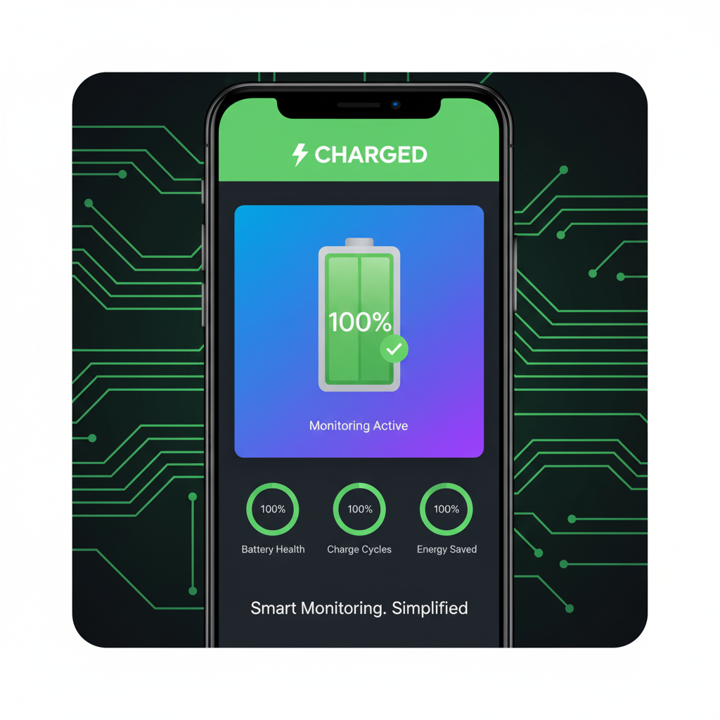 Full Battery Charge Alarm App - Screenshot 2 showing product features and functionality