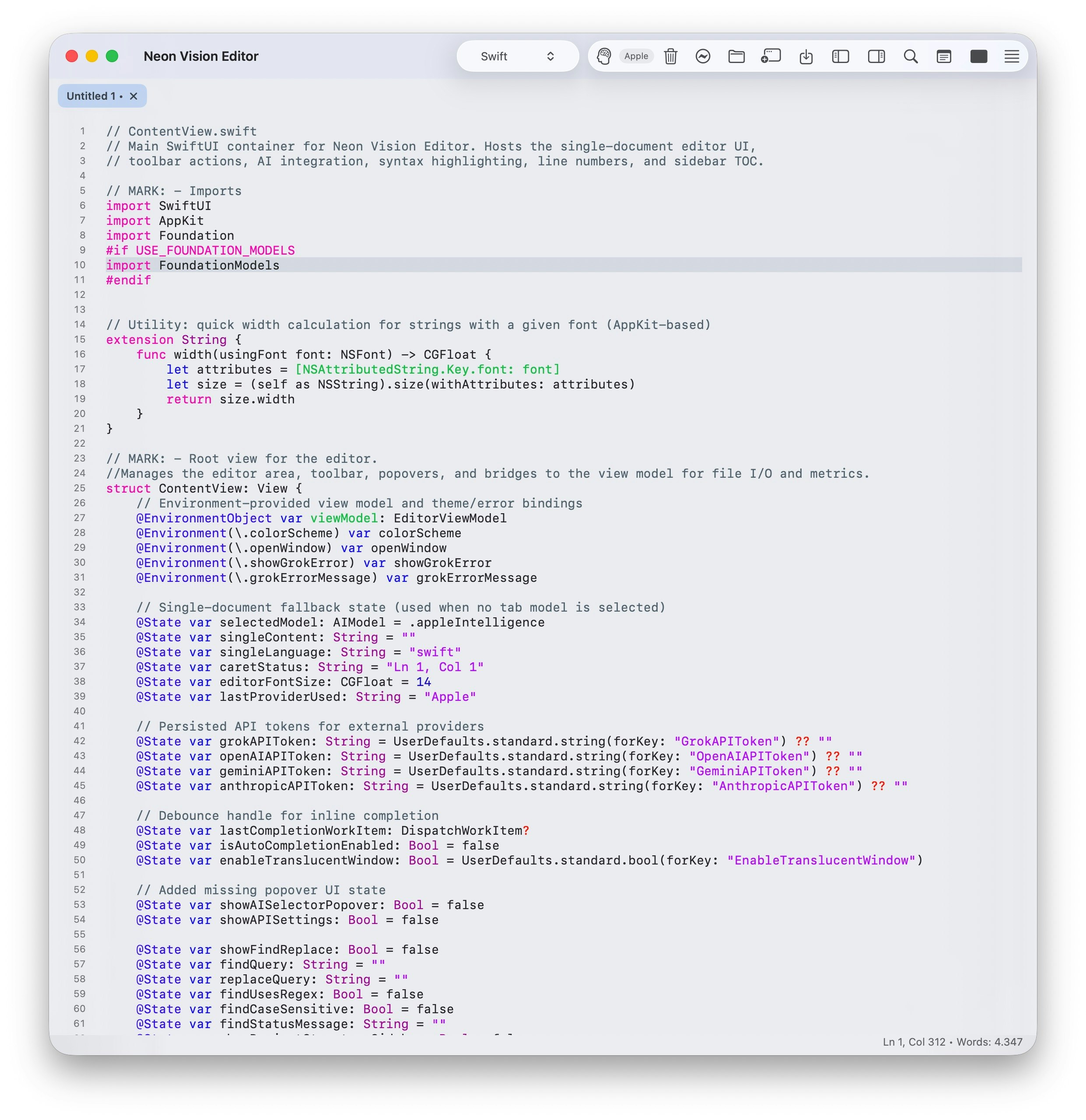 Neon Vision Editor gallery image