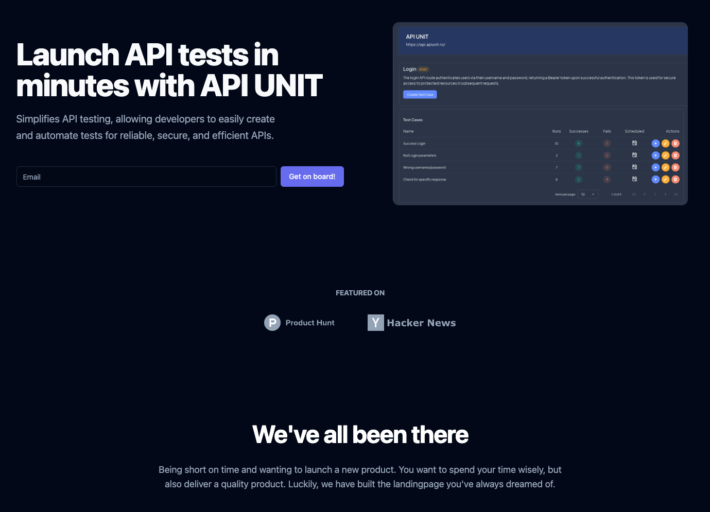 Unidad API - Inicie las pruebas API en minutos con la unidad API. media 1