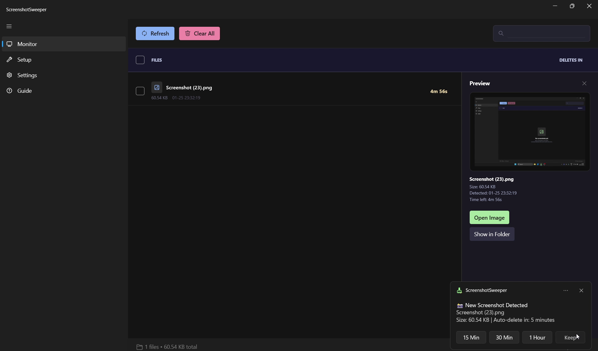 ScreenshotSweeper gallery image