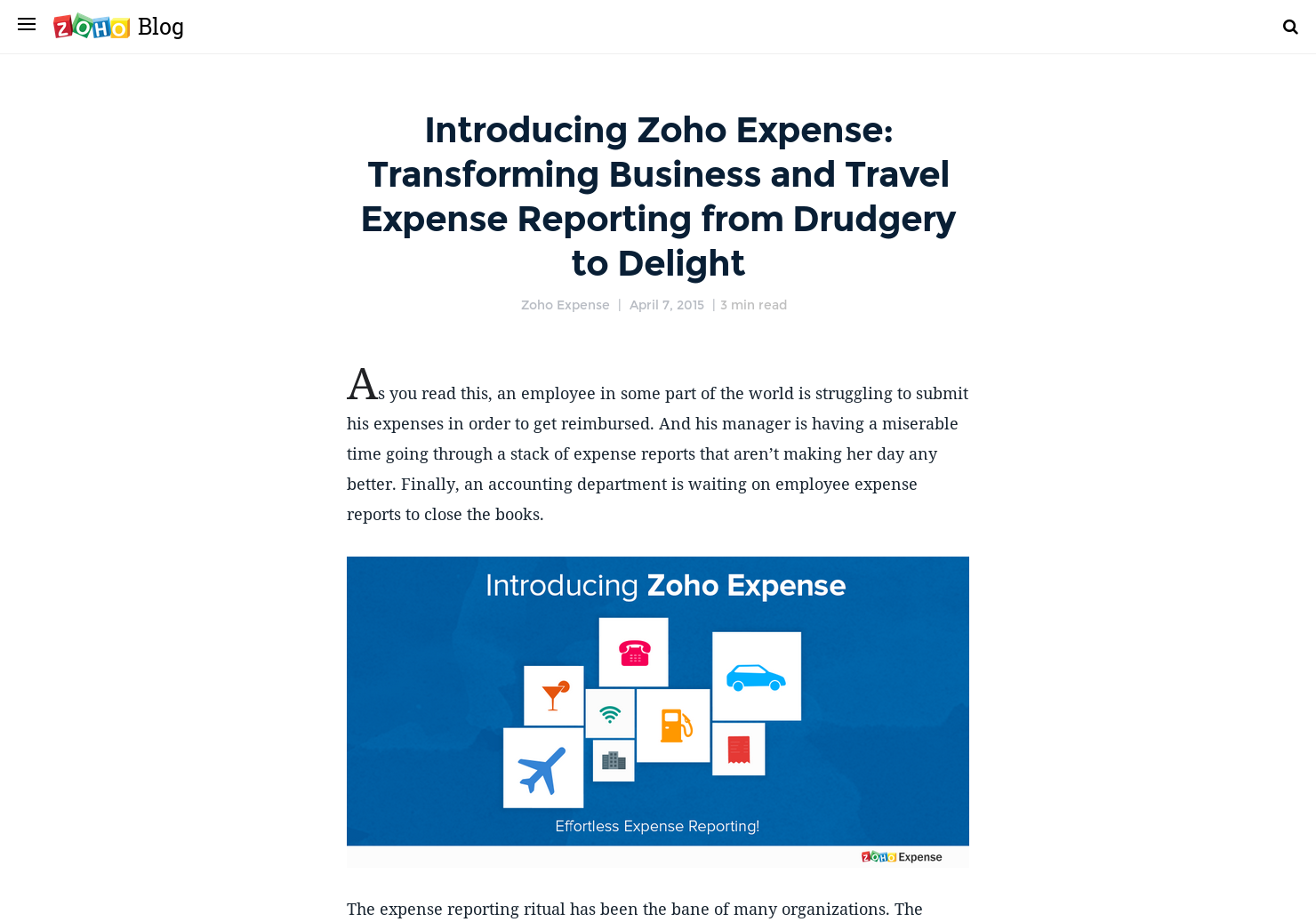 Zoho Expense