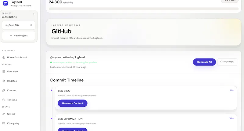 Logfeed screenshot 9