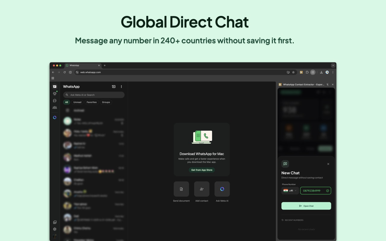 WaVault: Private WhatsApp CRM Export - Screenshot 4 showing product features and functionality
