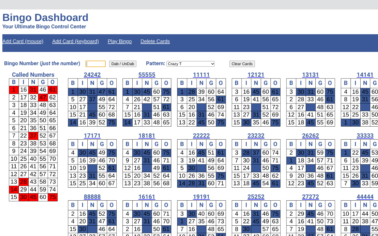 Dashboard bingo media 1