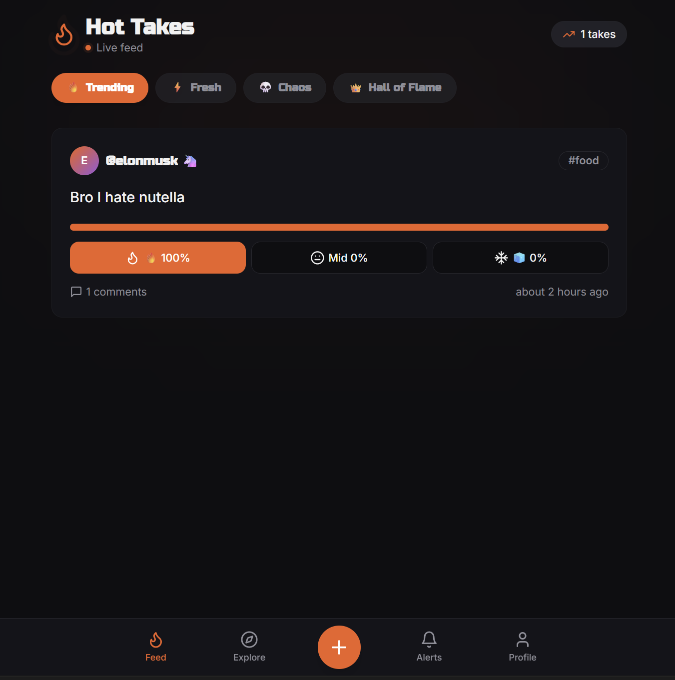 Hot Take Arena - Screenshot 3 showing product features and functionality