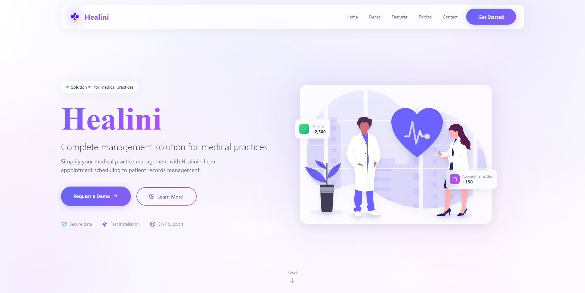 Healini - Main product screenshot demonstrating key features and user interface
