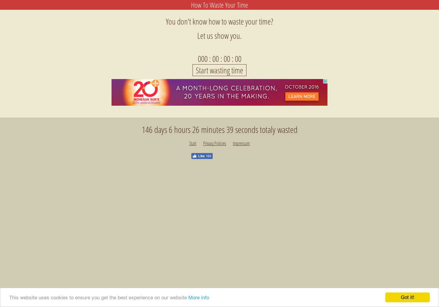 How to waste your time