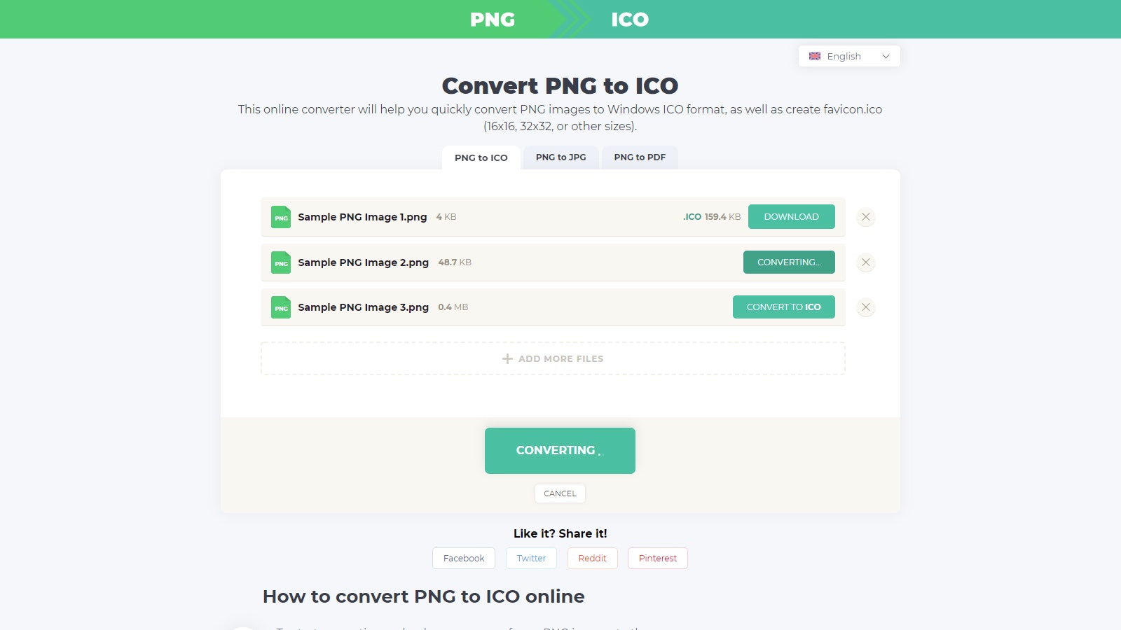 PNG to ICO Converter gallery image