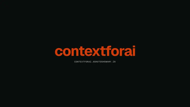 contextforai screenshot 1 (video preview)