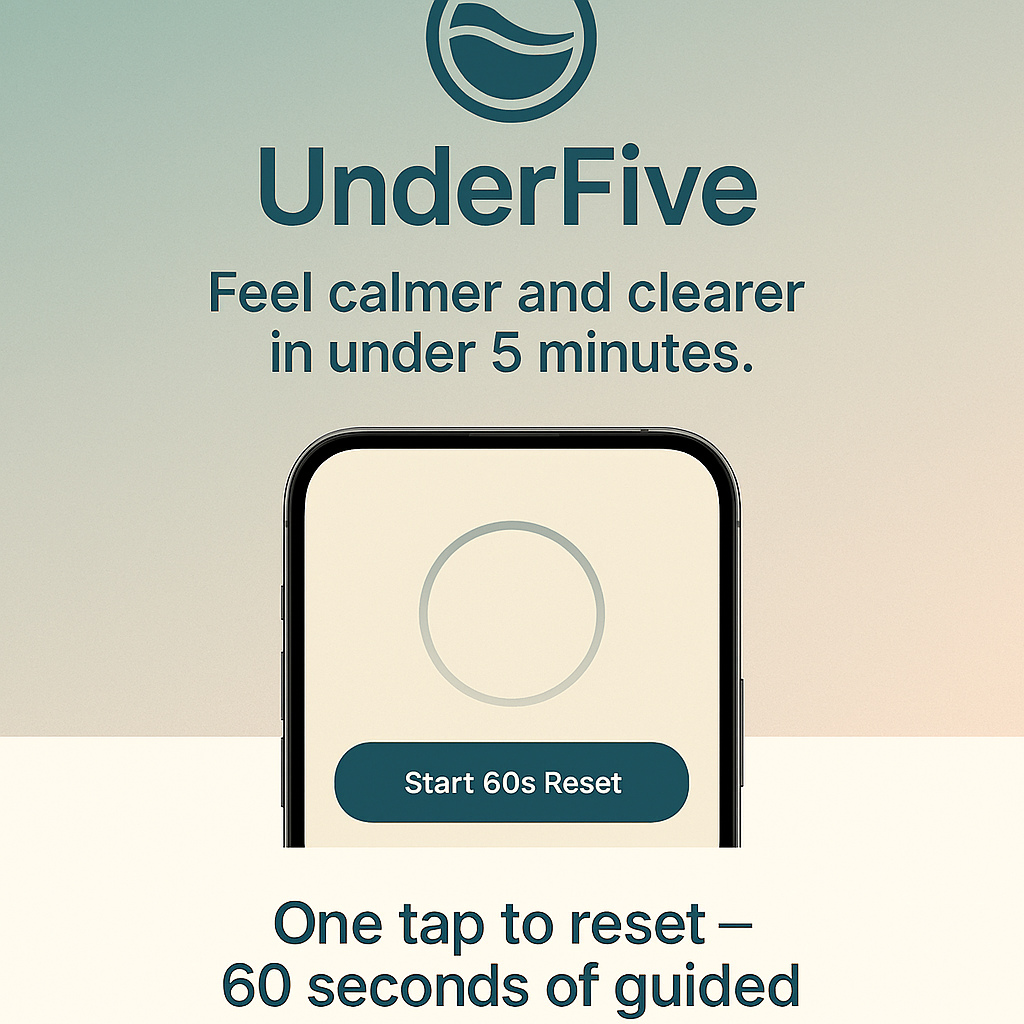 UnderFive - Main product screenshot demonstrating key features and user interface