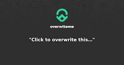 Overwriteme gallery image