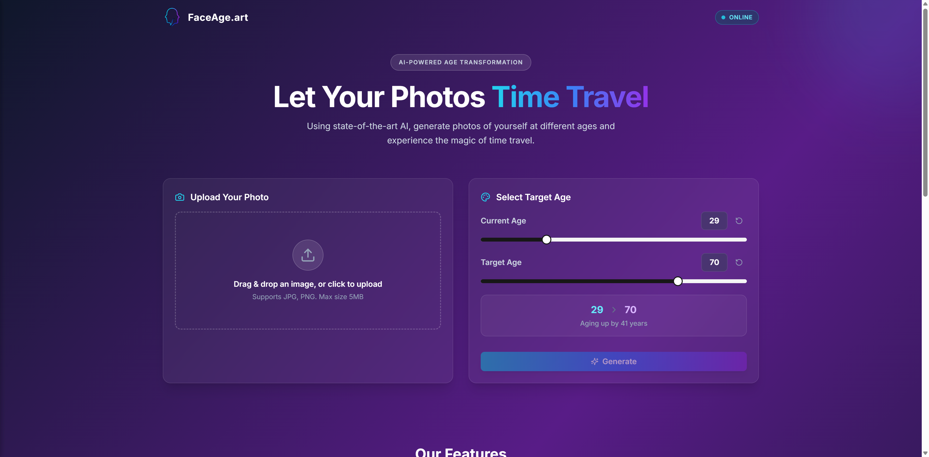 FaceAge.art gallery image