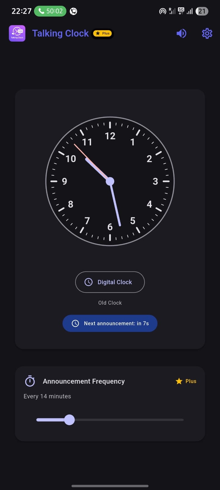 Talking Clock- time announcer app gallery image