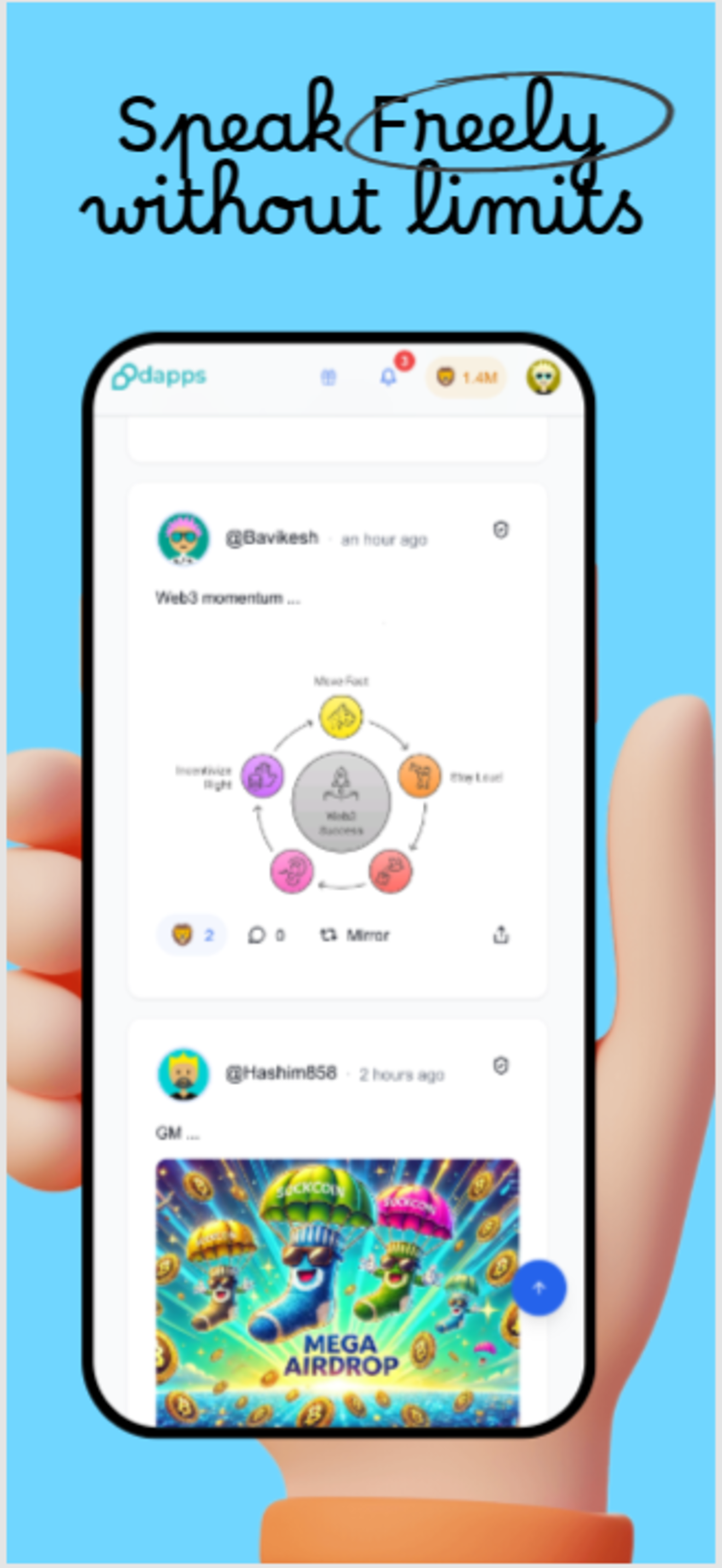 dapps.co - Социальные сети, которые платят вам, а не наоборот. медиа 6
