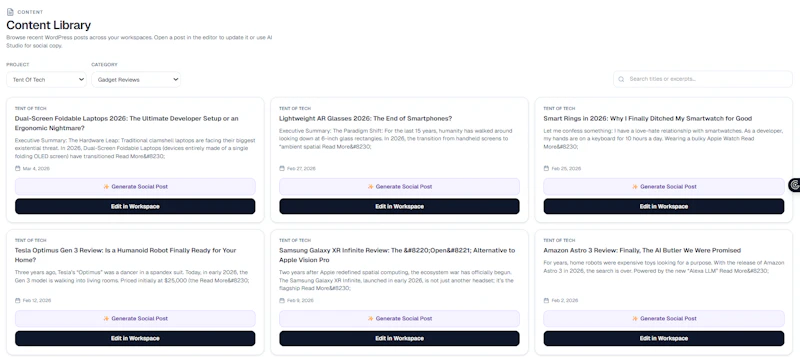 Snyho: AI Content Command Center screenshot 12