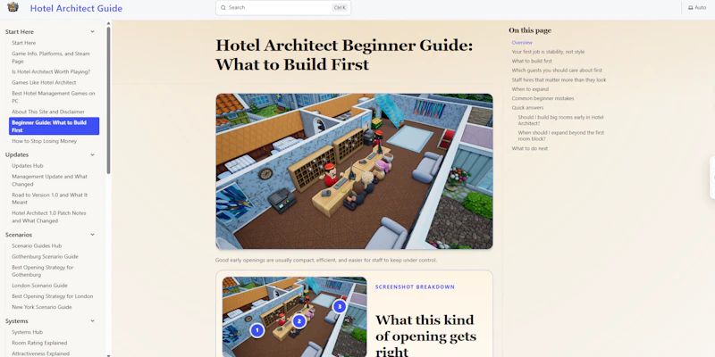 Hotel Architect Guide screenshot 2