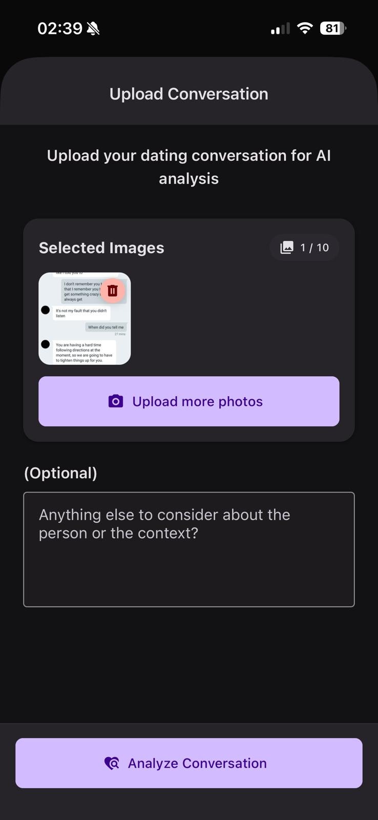 DateFlag AI - Screenshot 4 showing product features and functionality