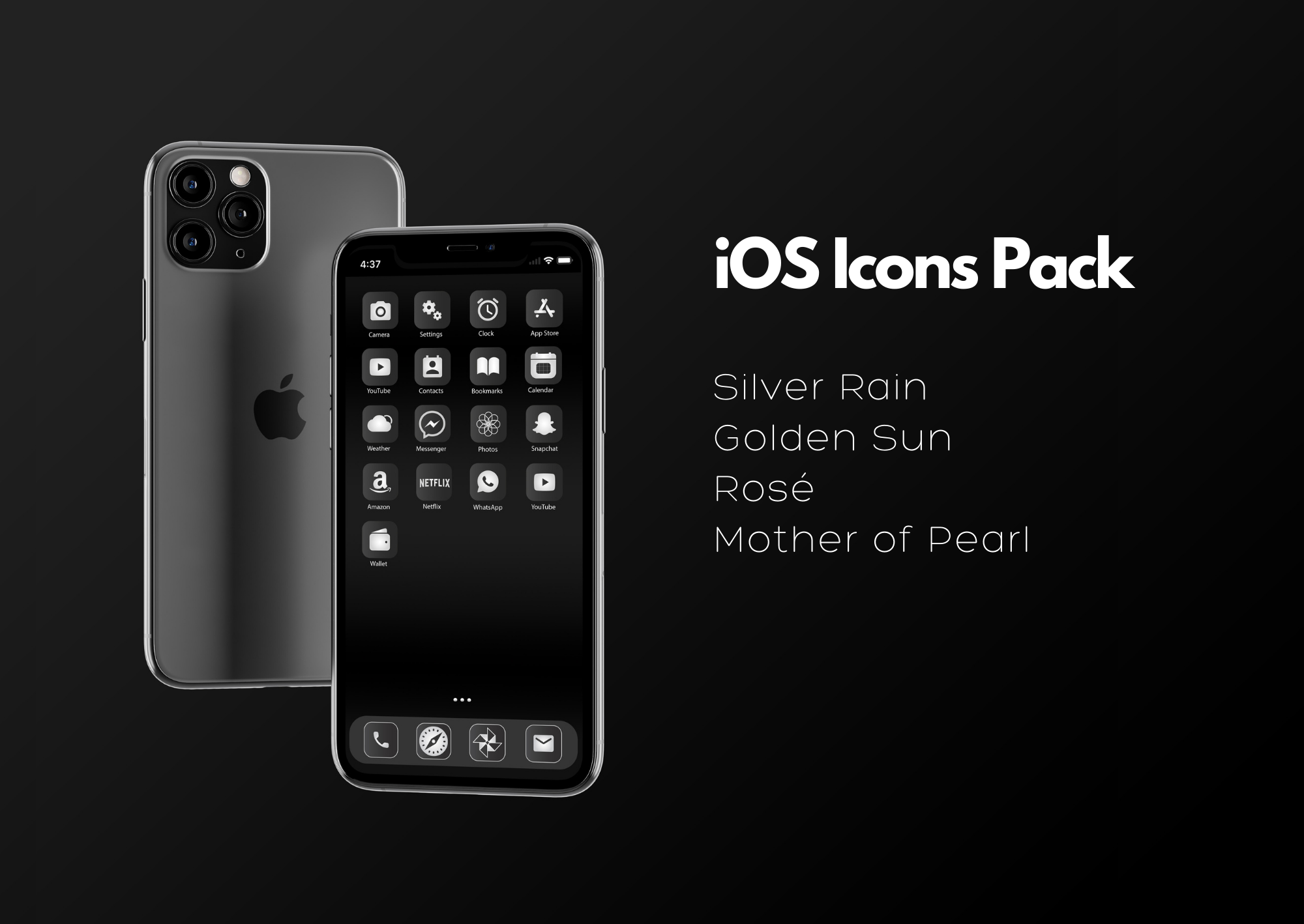 Minimal iOS icons - Matt Black Series gallery image