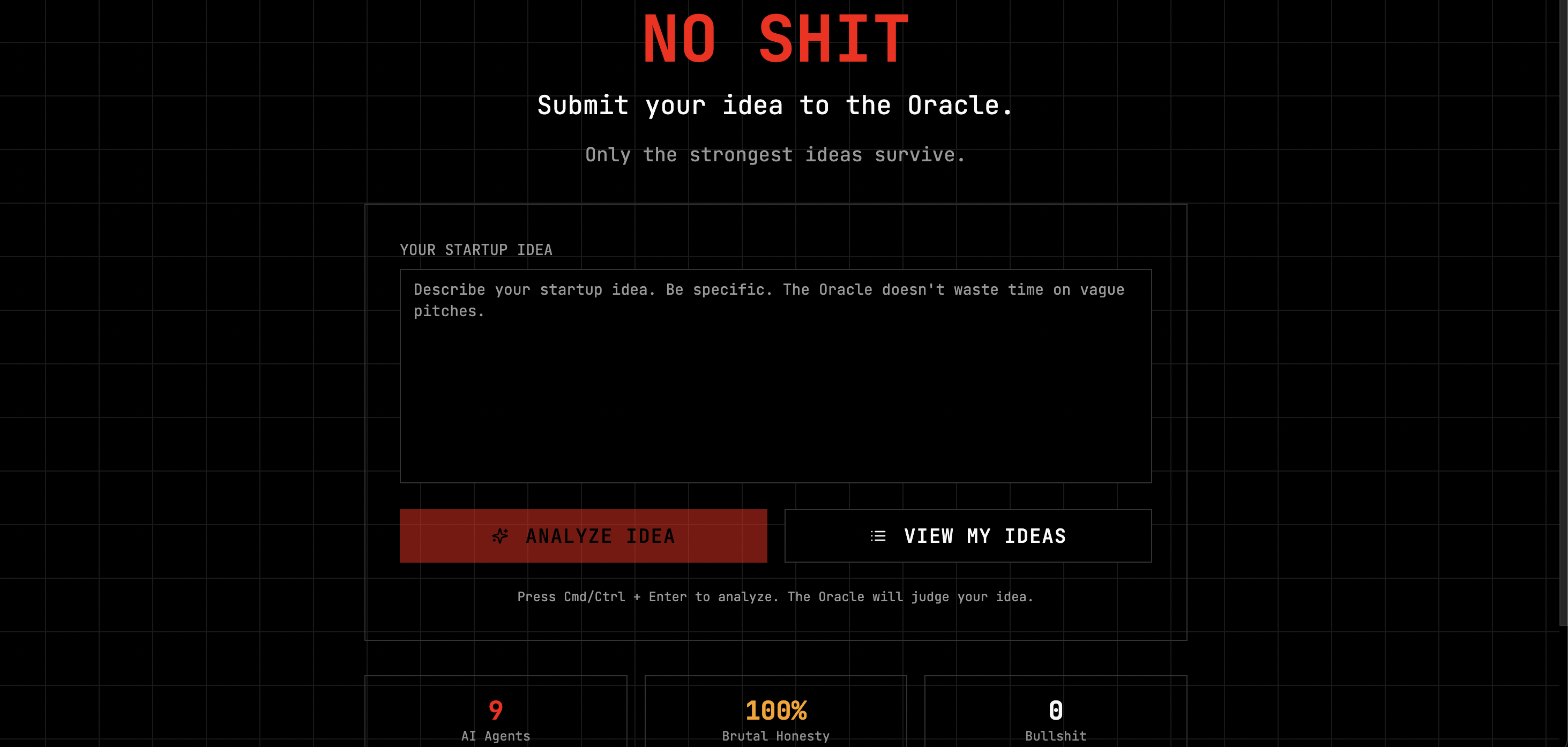No Shit - Screenshot 2 showing product features and functionality
