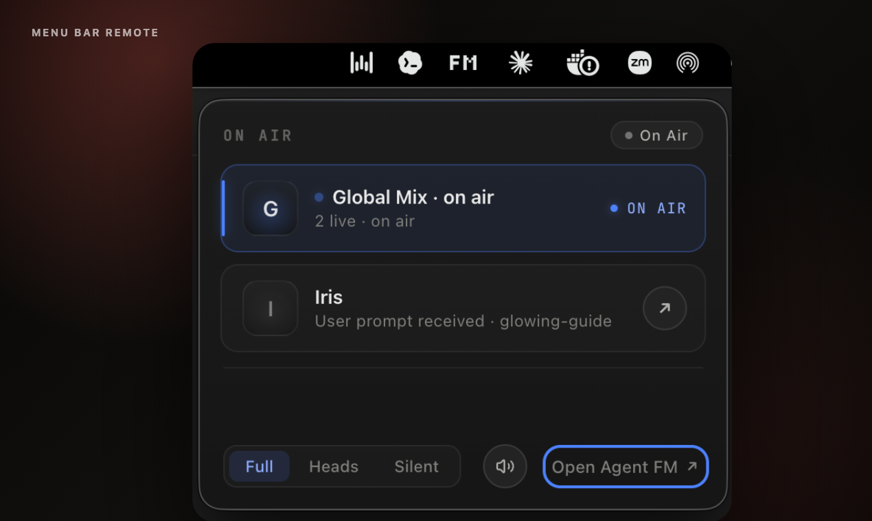 Agent FM for Claude Code & Codex gallery image