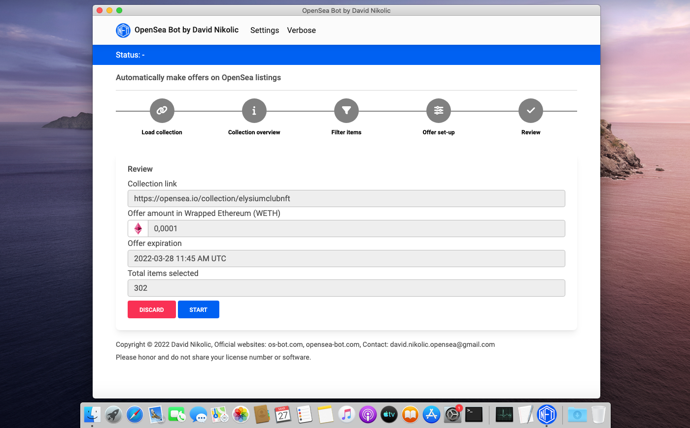 OpenSea Bot by David Nikolic gallery image
