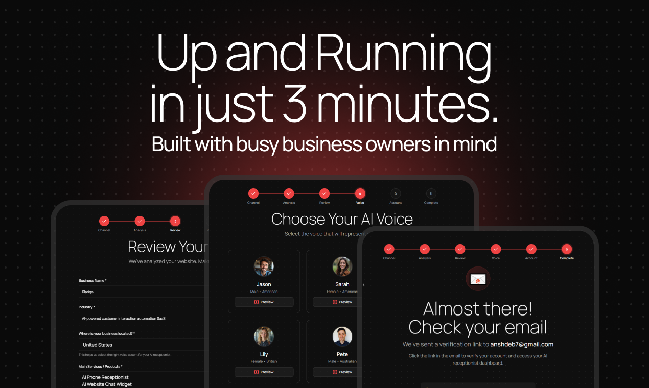 Klariqo AI Voice Assistants - Screenshot 3 showing product features and functionality