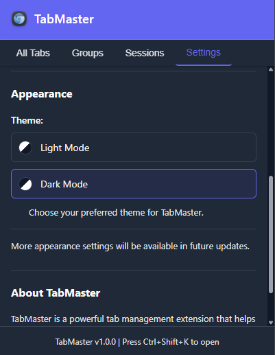 Tabmaster - En akıllı sekme yöneticisi medya 4