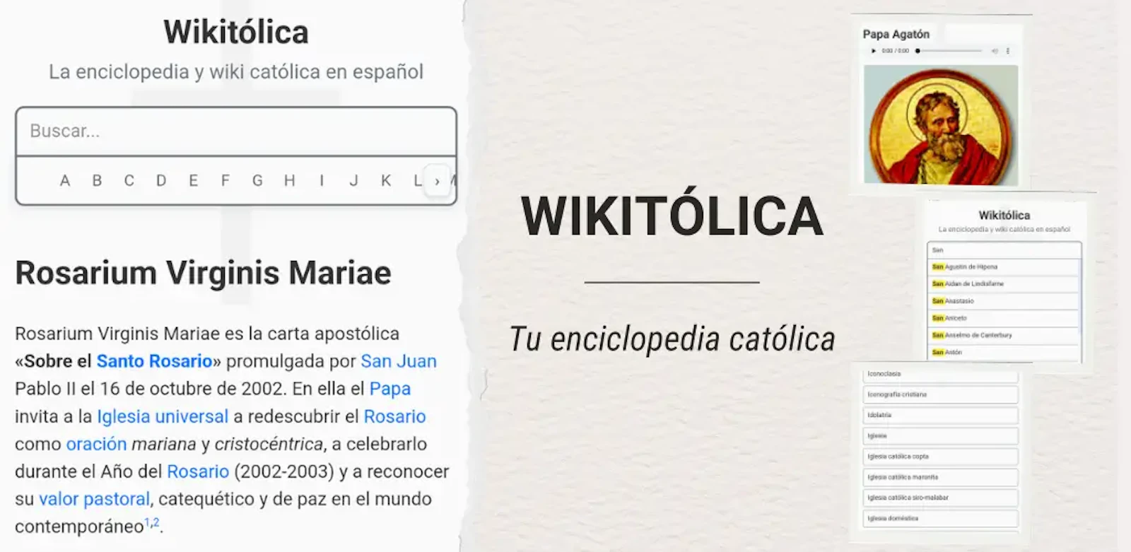 Enciclopedia Wikitólica screenshot 2