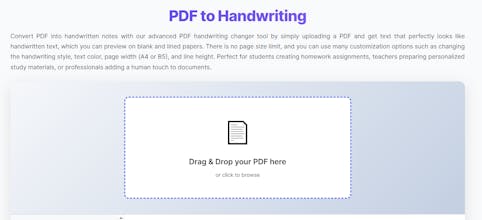 PDF to Handwriting Converter Online gallery image