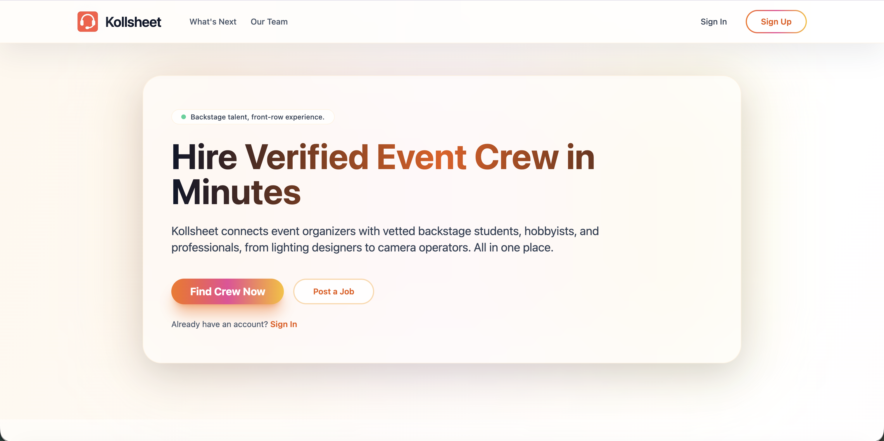 Kollsheet gallery image