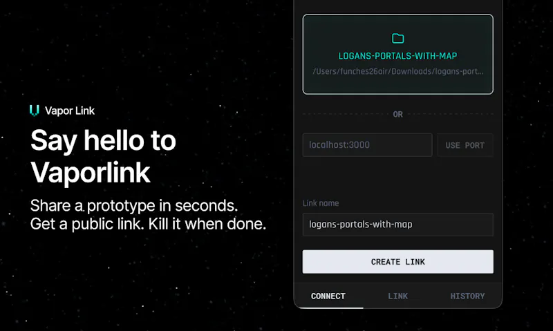 VaporLink screenshot 2