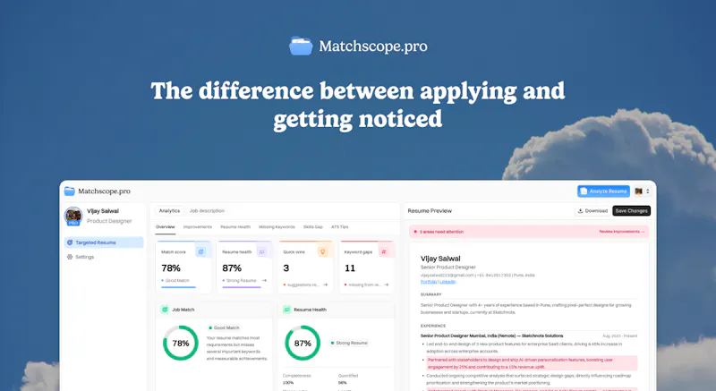 Matchscope screenshot 1