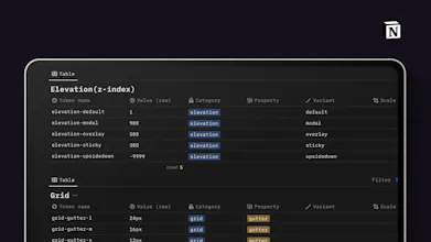 Design Tokens Manager for Notion gallery image