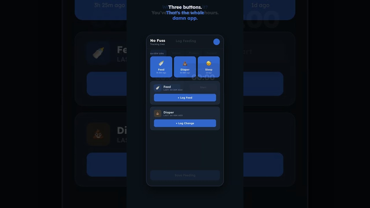 No Fuss -  Baby Tracker With Attitude gallery image