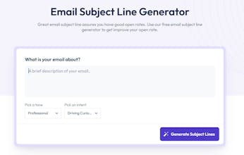 AI Email Subject Line Generator Tool gallery image