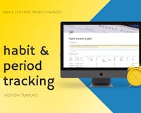 Easy Habit & Period Tracker (Notion) media 1