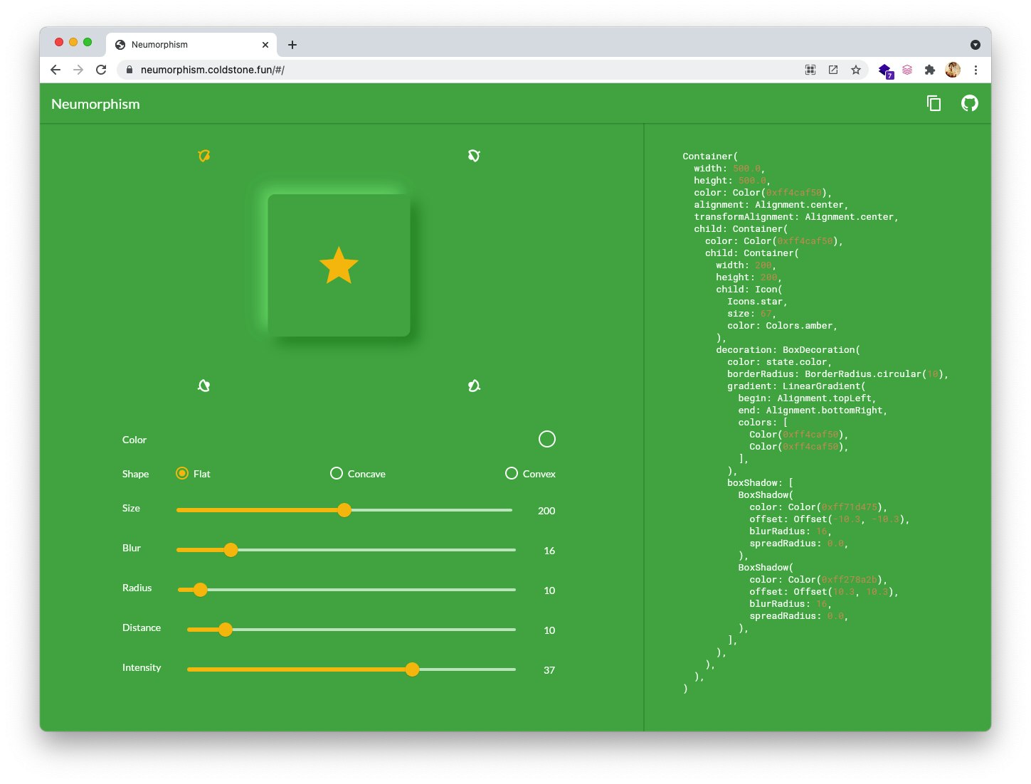 Neumorphism gallery image