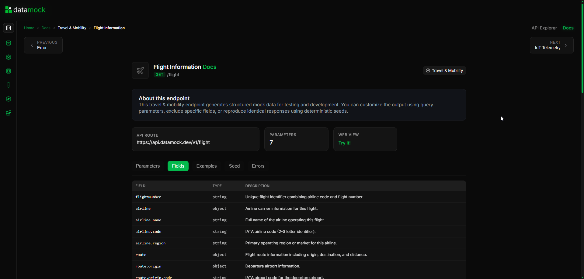 DataMock - Screenshot 3 showing product features and functionality