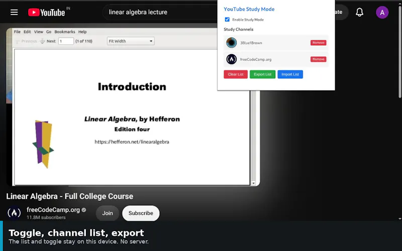 Youtube Study Mode screenshot 5